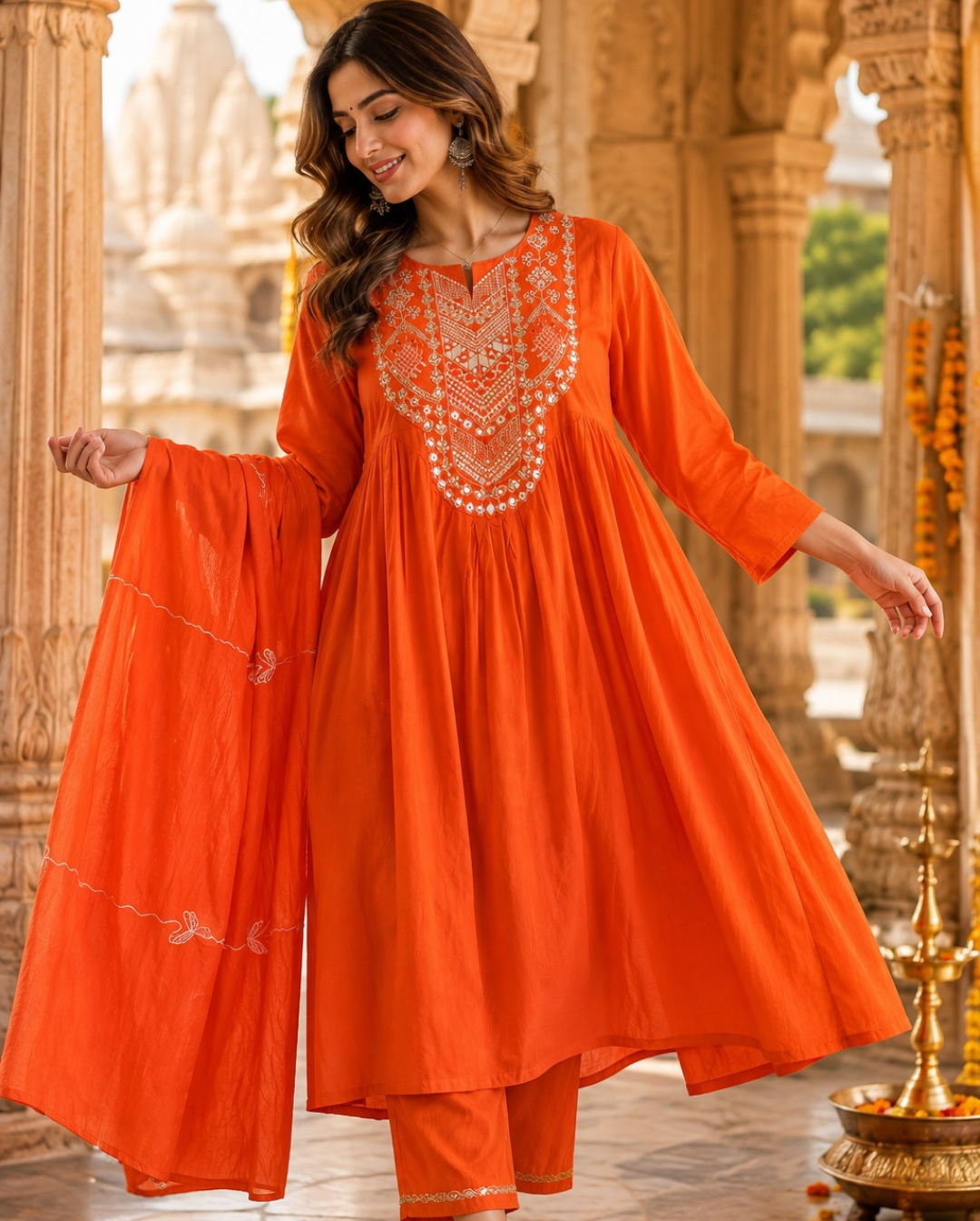 Festive Wear women kurta pant set